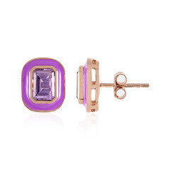 Lavendel-Amethyst-Silberohrringe