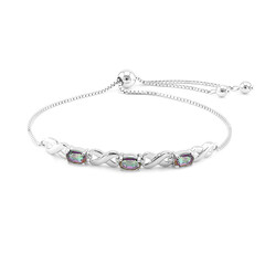 Mystik-Quarz-Silberarmband