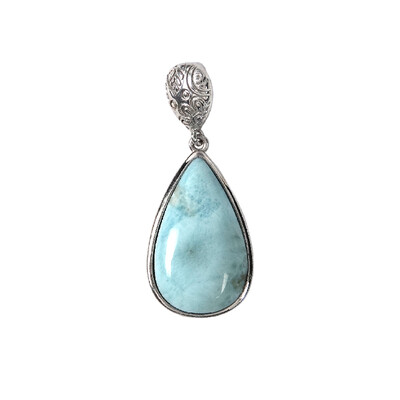 Larimar-Silberanhänger