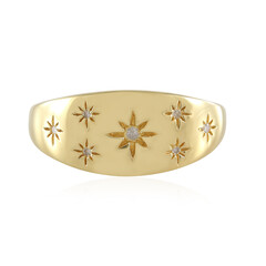I2 (I) Diamant-Silberring