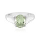 Grüner Amethyst-Silberring