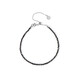 Schwarzer Diamant-Silberarmband (Adela Silber)