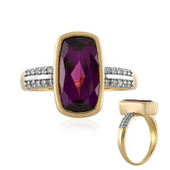 Magenta-Granat-Goldring (AMAYANI)