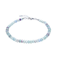 Fluorit-Silberarmband
