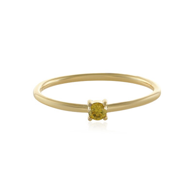 Gelber I2 Brillant-Goldring