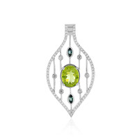 Arizona-Peridot-Silberanhänger