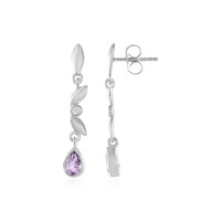 Lavendel-Amethyst-Silberohrringe