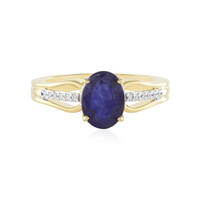 Blauer Madagaskar-Saphir-Silberring