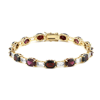 Edelstein-Silberarmband