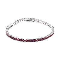 Rhodolith-Silberarmband