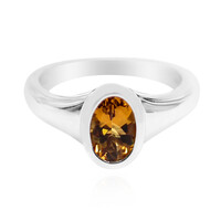 Cognac-Skapolith-Silberring