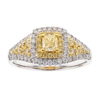 Gelber SI2 Brillant-Goldring (CIRARI)