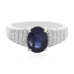 Blauer Madagaskar-Saphir-Silberring