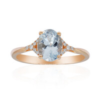 Brasilianischer Aquamarin-Goldring