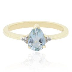 Aquamarin-Goldring