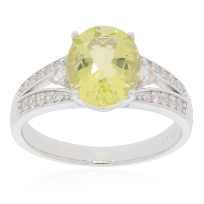 Ouro Verde-Quarz-Silberring