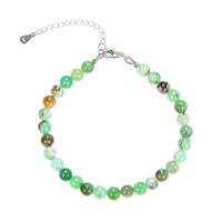 Chrysopras-Silberarmband