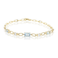 AAA-Brasilianischer Aquamarin-Goldarmband (CIRARI)