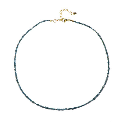 Blauer Diamant-Silberhalskette