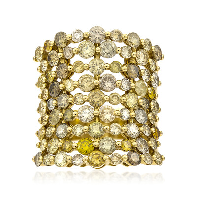 SI2 Fancy-Diamant-Goldring (CIRARI)