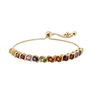 Edelstein-Silberarmband