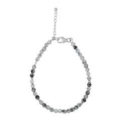 Turmalin-Quarz-Silberarmband