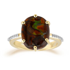 Feuerachat-Goldring