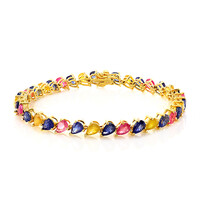 Madagaskar-Saphir-Silberarmband