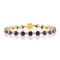 Blauer Saphir-Silberarmband