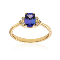 AAA-Tansanit-Goldring