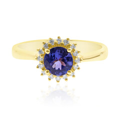 AAA-Tansanit-Goldring (CIRARI)