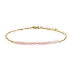 Rosenquarz-Silberarmband