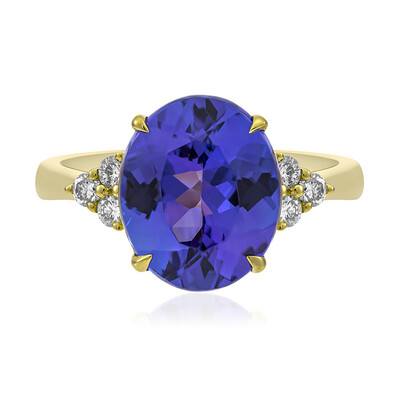AAA-Tansanit-Goldring (CIRARI)