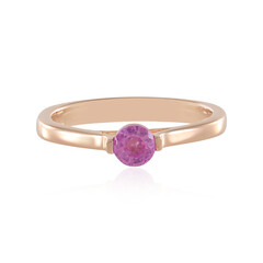 Pinkfarbener Madagaskar-Saphir-Silberring