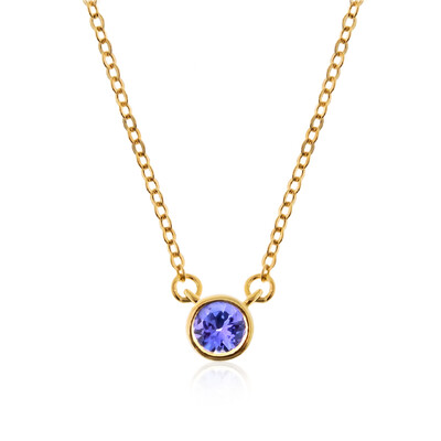 AAA-Tansanit-Silbercollier