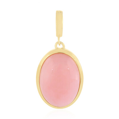 Pinkfarbener Opal-Silberanhänger