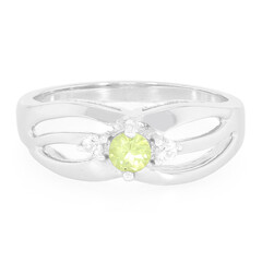 Mandschurischer Peridot-Silberring