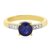 Blauer Madagaskar-Saphir-Silberring