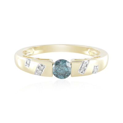Blauer I3 Brillant-Goldring