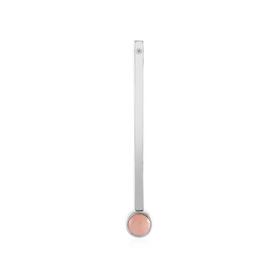 Pinkfarbener Opal-Silberanhänger (MONOSONO COLLECTION)