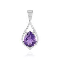 Sibirischer Amethyst-Silberanhänger