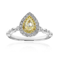 Gelber SI2 Brillant-Goldring (CIRARI)