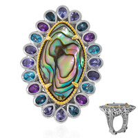 Abalone-Muschel-Silberring (Dallas Prince Designs)