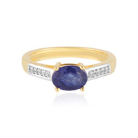 Blauer Madagaskar-Saphir-Silberring