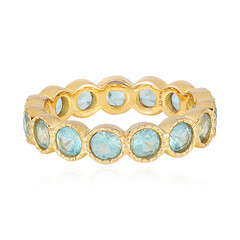 Blauer Apatit-Silberring