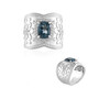 Londonblauer Topas-Silberring (Dallas Prince Designs)