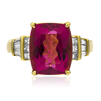AAA-Brasilianischer Rubellit-Goldring (AMAYANI)