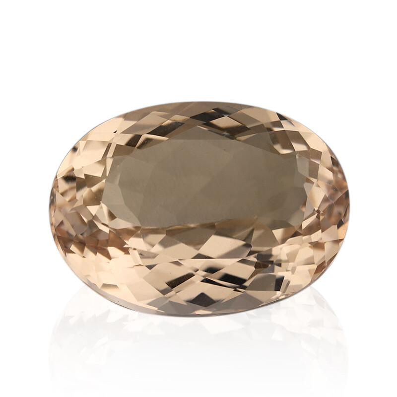 Brasilianischer Pfirsich-Morganit, 8,65ct Edelstein im Ovalschliff