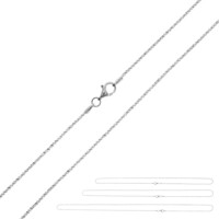 Silber-Criss-Cross-Kettenset - 10,022 g - 40, 50 und 60 cm