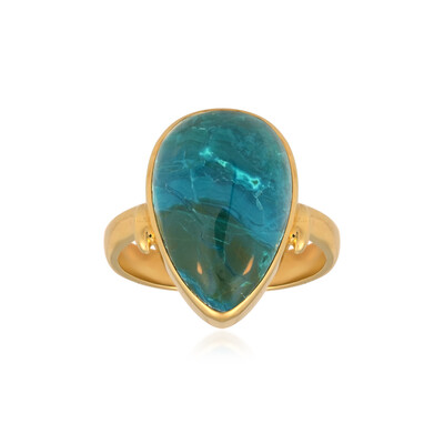 Blauer Atacama-Opal-Silberring